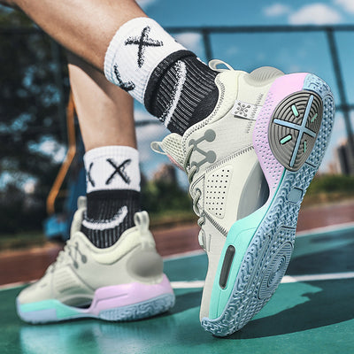 Stylish Men's Cotton Candy Basketball Shoes